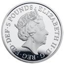 : 62292 5 pund 2017 sølv proof.