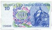 Carl Von Linné  5 kronor 1947-52 Best.nr.