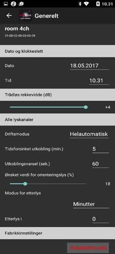 viser en oversikt over innstillingene. 13.