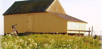 Fuglestasjonen: Pukk lag mot grunnmur.