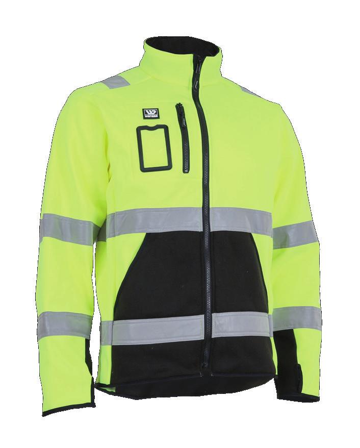 SYNLIGHETPLAGG 0-35594-218 SYNLIGHET JAKKE SOFTSHELL Vind- og vannavvisende materiale med fleece på innsiden.