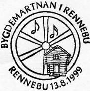 R1 Type: R Utsendt: RENNEBU 5 Registrert brukt 03.03.99 TK Reg brukt Stempel nr.