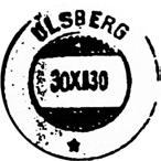 6 Type: I22N Utsendt ULSBERG 1 Innsendt 7347 Registrert brukt 27-12-80 TK Stempel nr. 1 Type: IIL Utsendt 25.07.