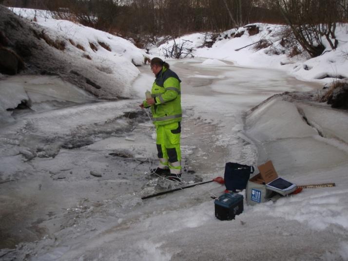 råk i et strykparti.