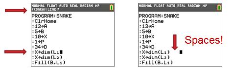 Når blir kommandoer til kalkulatorkommandoer (symboler)? Kommandoene blir ikke til kalkulatorkommandoer (symboler) før programmet sendes til kalkulatoren.