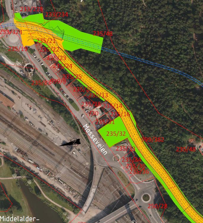 3.3 GRUNNERVERV ALTERNATIV C Alternativ C legger Ekebergbanen i tunnel og tilrettelegger for gående, syklende og bilister i hovedsak innenfor eksisterende tverrsnitt langs Kongsveien.