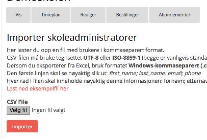 6 Lag listen i excel og lagre den i filformat «windowskommaseparert (.csv)».