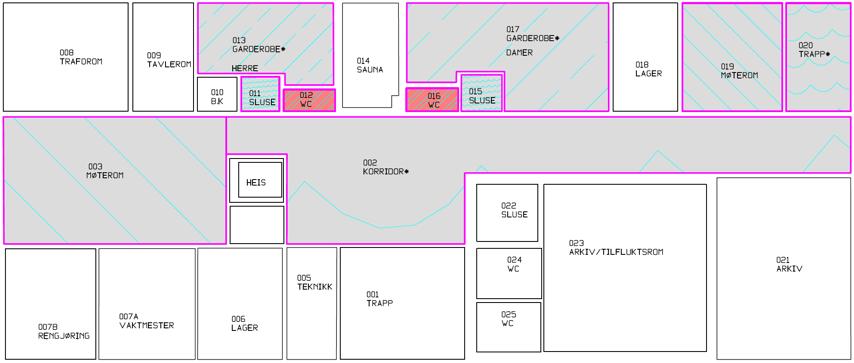 4.6. Plantegning 4.6.1. Kjeller / 0. Etg.