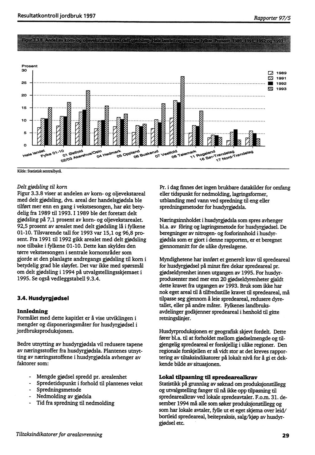 Resultatkontroll jordbruk 1997 Rapporter 97/5 P rosent 30.; 'A*44...: ;$...4 N. to f N A i.,..4..4 A 'A v r A. :4,....4 A '0 :4 A '$ r# 0 'A p1'.