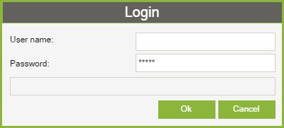 Logg på Klikk på [Login] for å åpne Login-dialogvinduet. Logg på med ditt brukernavn og passord.