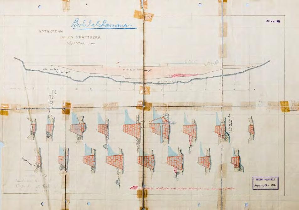 Bjørkedalsdammen Bjørkedalsdammen (også kalla Birkedalsdeammen i fleire kjelder) i Søravalselva vart demma opp i 1910 som inntaksdam for røyrgata til kraftstasjon 1 (1910-1956).