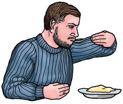 Vansker med å spise og drikke Etter et hjerneslag kan det bli vanskelig å tygge og svelge mat og drikke. Du kan sette maten i halsen og må hoste.