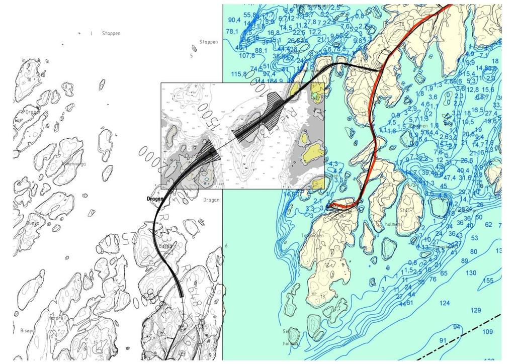 31 6.5 Brasøy eventuell forbindelse til Herøy Figur 36: Forslag til trasé for Brasøyforbindelsen Brasøy-forbindelse bør vurderes uavhengig av fastlandsforbindelsen.