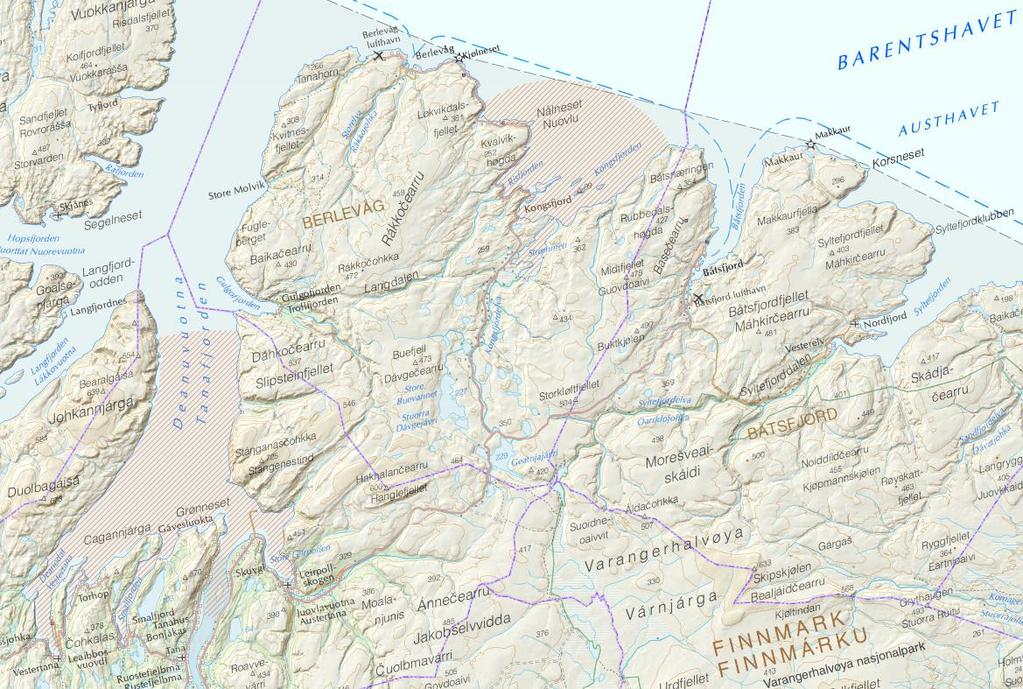 Figur 7: Steinkobbe i området Tana og Kongsfjorden, Finnmark.