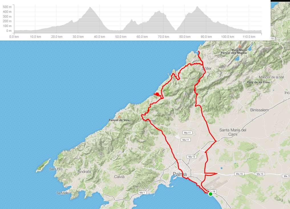 mars: Bunyola - Port de Soller Deia -