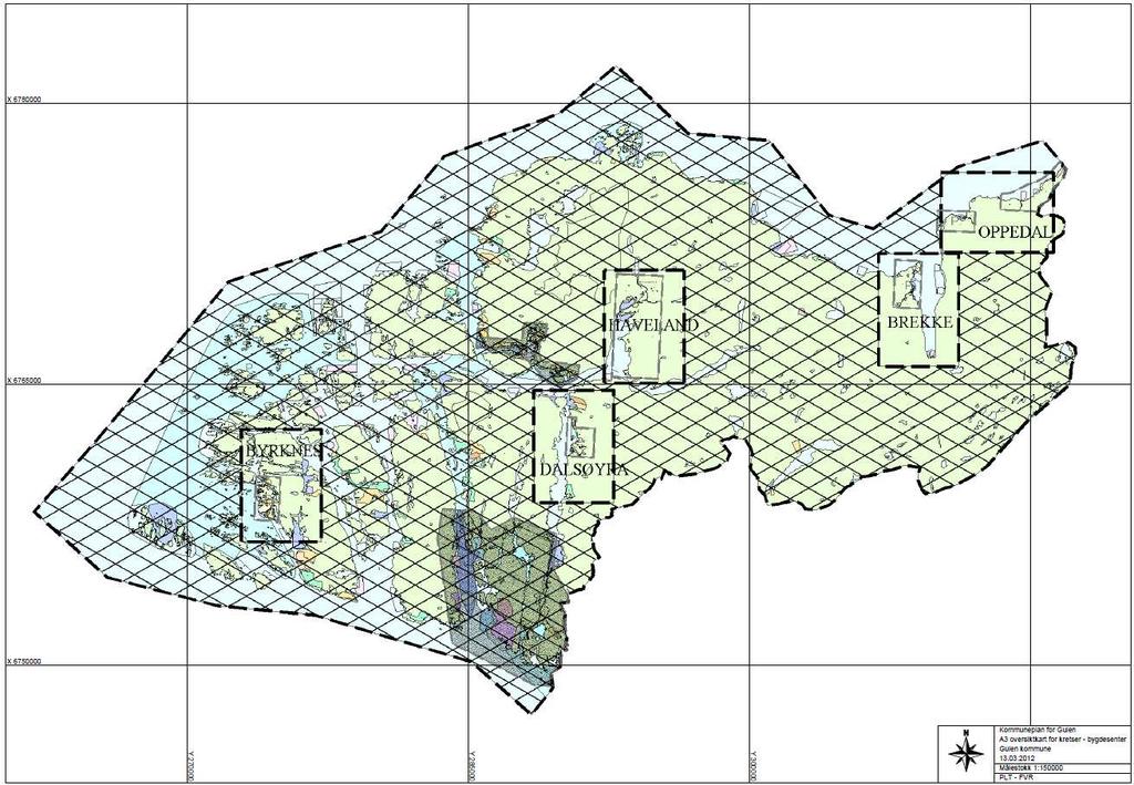 2.2 Avgrensing av planområdet: Kommuneplan for Gulen vart sist handsama i periode 2006 2008. Samfunnsdelen vart vedteke i sak 633/07 den 2007 og arealdelen i sak 09/00383 den 8.5.2009.