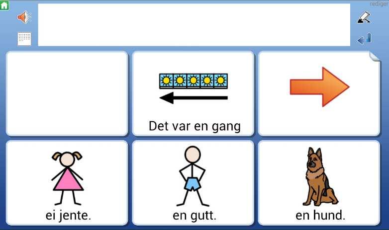 Merk at du også kan slå av dokument i miljøer om du vil - og bare benytte miljøet med talestøtte. Se Bakgrunn/dokument på side 20. NB!