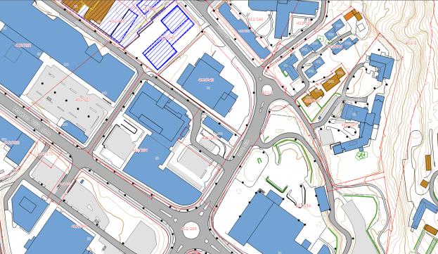 Nærheten til kollektivholdeplasser for superbuss og kollektivruter bidrar til lavt transportbehov, sammen med et godt nett for gange og sykling.