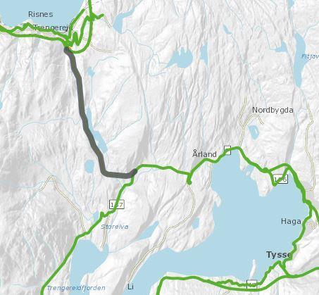 114 av 191 koplar seg på Raunekleivvegen. I førre TS-plan vart det foreslått planfri kryssing og forlenga gangveg opp til krysset mot Os. Dette vart ikkje prioritert av Statens vegvesen.