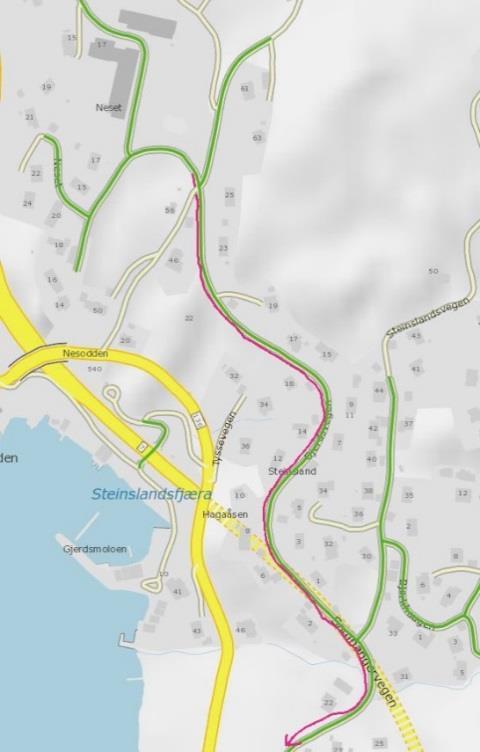 60 av 191 Prosjektark nr 10 Innspel nr x Prioriterte tiltak 2017-2021 Tiltak vurdering Trafikksikringstiltak i Steinslandsvegen: Skulevegen til barneskulen Kommunen er vegansvarleg Datert 16.11.