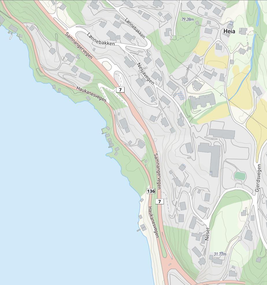 78 av 191 Prosjektark nr.26 Prioriterte tiltak 2017- Høringsinnspel Nr 9 Tiltak vurderinger Fv 7, Avkøyrsle til Slåtto, Lønnebakken og Haga Ansvar: Statens vegvesen Datert 16.11.