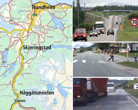Firefeltsutbygging mellom Støren og Skjerdingstad Prosjektet E6 Håggåtunnelen - Skjerdingstad Kommundedelplan i gang Strekningen er 23 km Alternativene er mange og