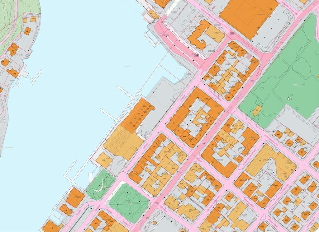 Prinsipp SIKTAKSE/VEIT BRYGGEHUS SIKTAKSE/VEIT DAMPSKIPSBRYGGA SIKTAKSE BRYGGE EKSIST. BYGNING BRYGGEHUS 30,00 SJØPARKEN LEK ALLMENNINGEN OPPHOLD P-Kjeller EKSIST.