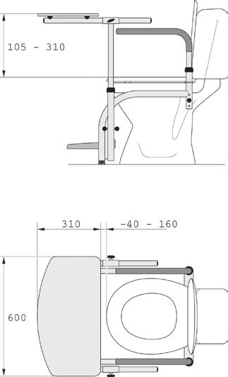 SVAN BALANCE M 8 Kan leveres som tilbehør ved kjøp av M8 M1 51042 Armstøtte rett 51040 Fotbrett M6 51043 Armstøtte duo 51045 Støttehåndtak 51039 Fotbøyle M2 51042 Armstøtte rett 51045