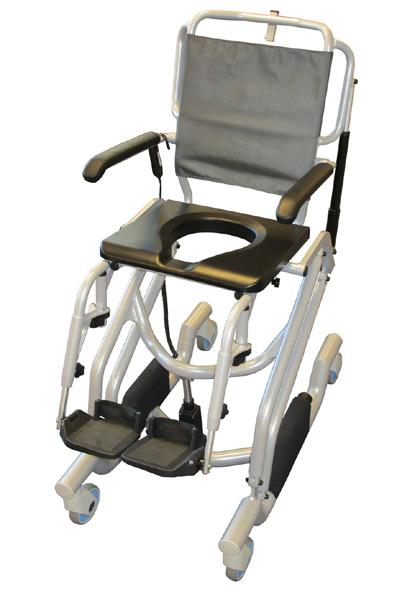 -easy life HEPRO ALTO CARECHAIR & RISE III S Forflytnings-, bade-, toalett- og pleiestol med elektrisk løft og setetilt. Smale og kompakte modeller som passer inn selv på små baderom.