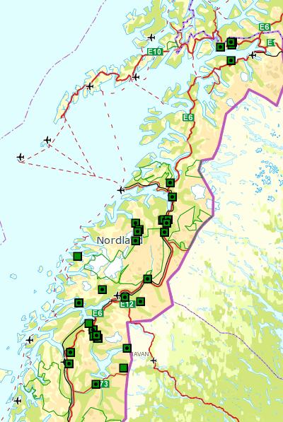 Side 7 av 14 Figur 4: Kommunevis fordeling av antall sau dokumentert/antatt drept av gaupe og antall sau omsøkt som gaupedrept i 2011.