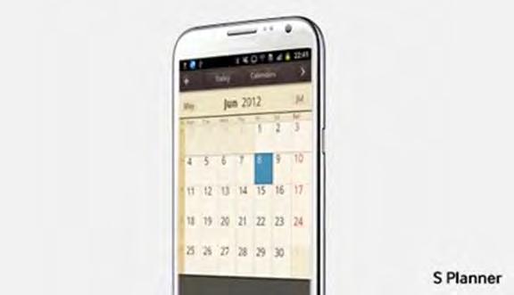 Timestokken Samsung S Planner kalender Kilde: http://www.abilia.