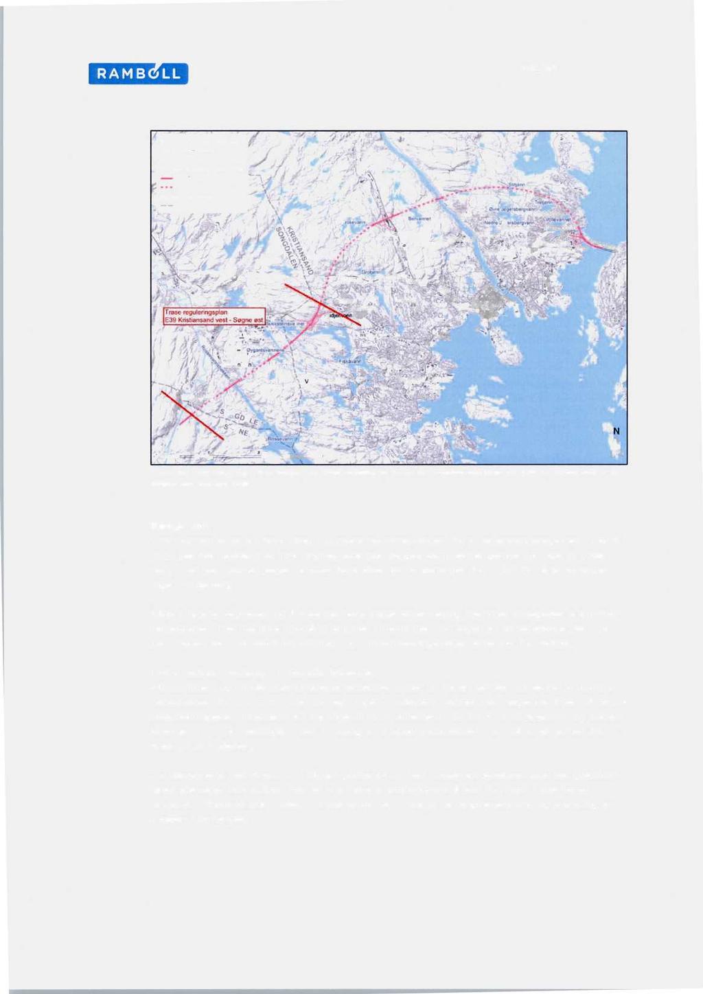 MILJØ E18 / E39 Ytre ringveg Vige - Volleberg Vedtatt korrldor 26/2-2016 veg degen Tunnel Kommunegrense Sedal legersberg Dare.