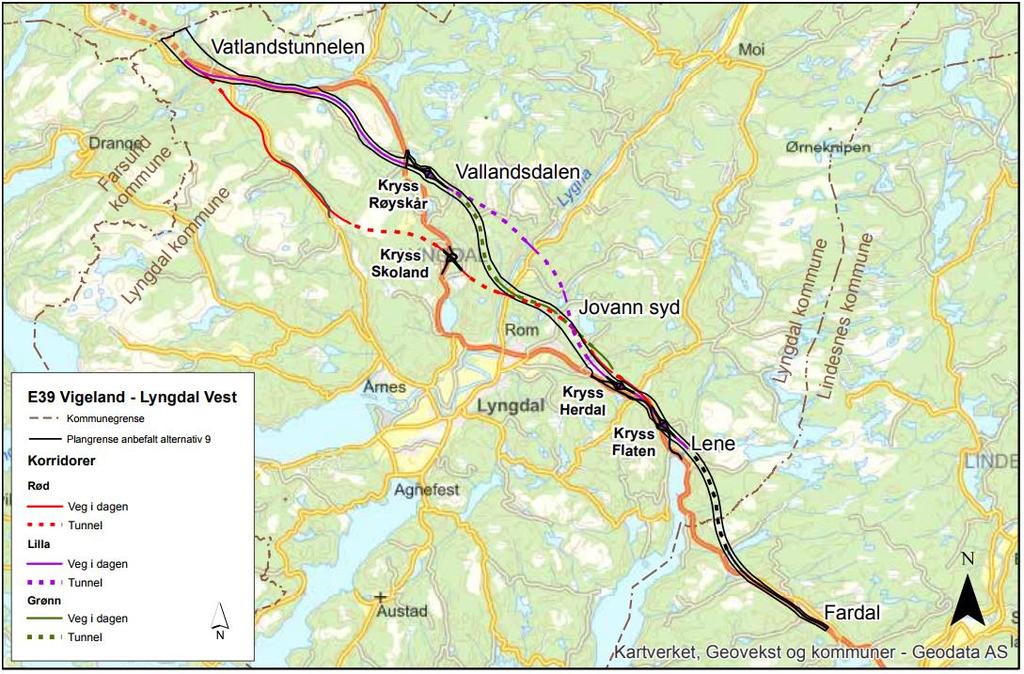 KDP vedtatt Lilla trase (alt 8) vedtatt 20.