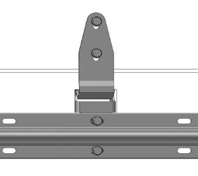 6 seksjoner 1-2 - 2-3 - 4 7 seksjoner 1-2 - 2-2 - 3-4 6,3x25 mm borskrue (Pose L-41) (Portavstiver skrue med de samme skruene som i midthengsel) Portbredde H =