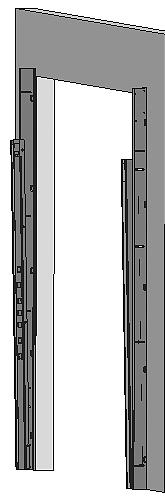5.2 Montering av sideskinner Pose L-38 Sideskinne Sideskinne sett fra siden Portåpning sett