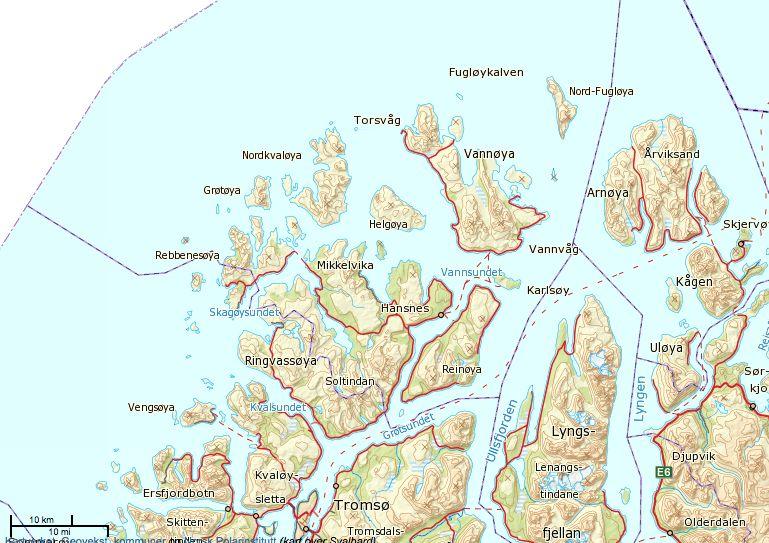 3 INNLEDNING Det foreligger planer om å bygge et småkraftverk i Skjerelva på Vannøya. Dette området ligger i Karlsøy kommune i Troms fylke.