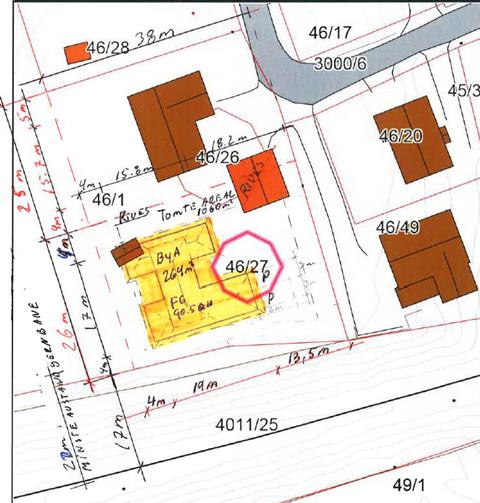 Figur 3 Situasjonskart over tiltaket. Tiltakshaver har selv sendt inn dispensasjon fra byggegrense på 30 meter til Bane NOR. Følgende uttalelse ble gitt i brev datert 13.01.