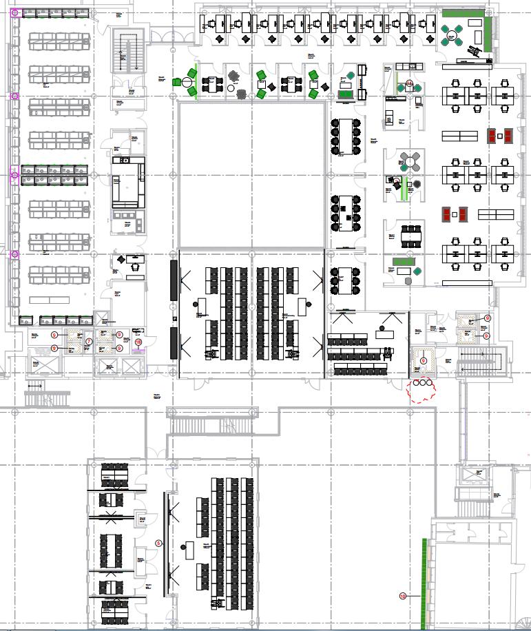 Arbeidsplasser Undervisningsrom, grupperom, lab