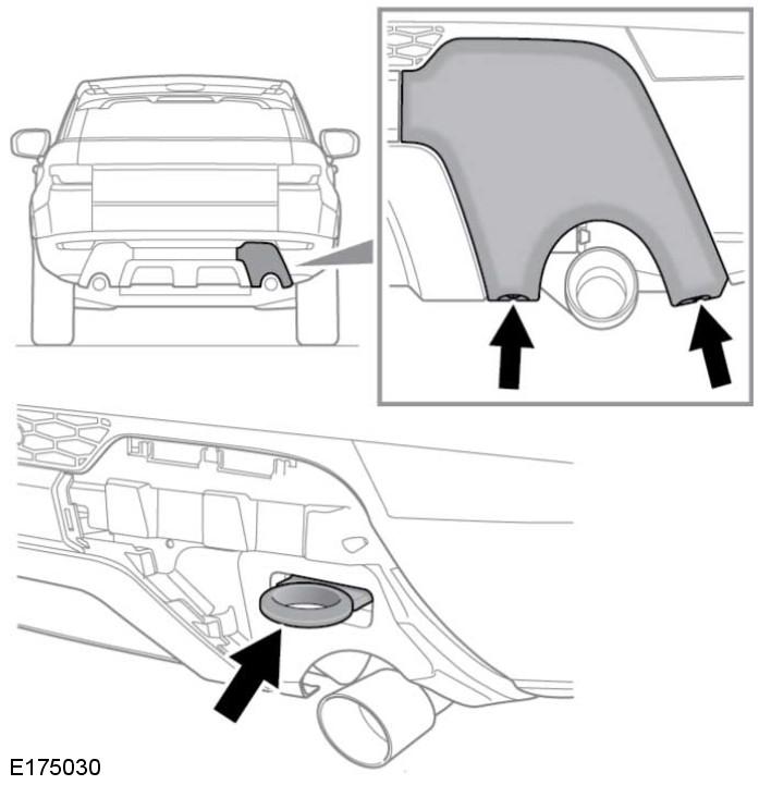 L Bilberging SLEPEØYE BAK Slepeøyet bak på bilen er kun beregnet på veiredningsformål. Hvis det brukes til andre formål, kan dette føre til skade på bilen og alvorlig personskade.