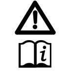 L Merker for bilen MERKEPLASSERINGER Advarselsmerker med dette symbolet, som er festet på kjøretøyet, betyr at du må lese de relevante instruksjonene før du berører eller justerer komponenter.