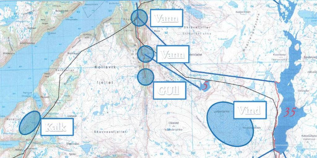 21 Figur 2.2: Utviklingsplaner for næringslivet i Bindal gi rundt 40 arbeidsplasser, hvorav rundt 25 i gruvedriften og resten ved et eventuelt lokalt beredningsverk.