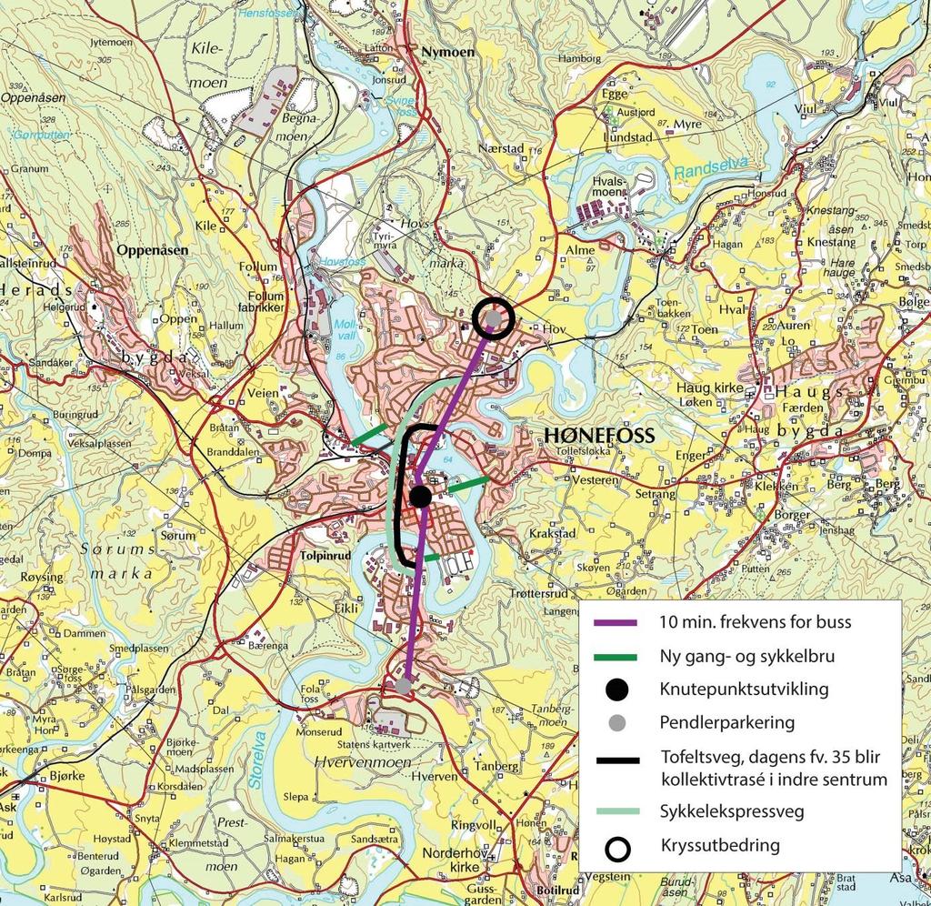 Konsept K3 Sentrumskonsept Tiltak med fokus på byutvikling i sentrum.