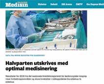 Rapporten blir publisert mandag sammen med 53 andre kvalitetsrapporter fra Nasjonalt servicesenter for medisinske kvalitetsregistre.