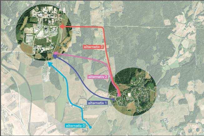 Alternativ 0 Alternativ 0 er å utbedre og forsterke dagens veg (Imerslundvegen). Planprosessen kan bli lettere enn ved de andre alternativene.