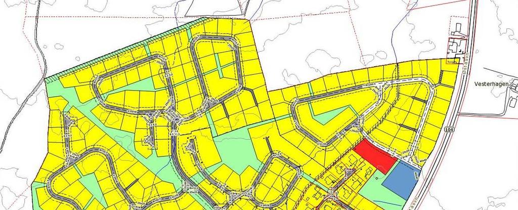 Vang grustak Kirkeby kommuneplanen fra 2011, men ved regulering (Vang grustak Øst) og nærmere undersøkelser viste det seg at grusressursene ikke var drivverdige i den øverste delen av området.