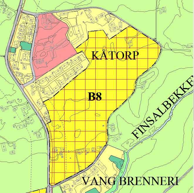 B8 Svegutua, Ridabu Dagens arealformål: LNF Foreslått arealformål: Bolig Arealstørrelse: ca 75 daa Området ligger mellom Kåtorpgrenda og Vang brenneri og er avgrenset av Svegutua.