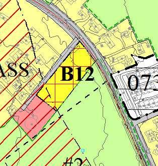 B12 Stavsberg mot Stafsbergvegen Dagens arealformål: LNF Foreslått arealformål: Bolig Areal: ca 5 daa Området ligger ved Stavsbergvegen, like ved Hamar flyplass og inntil eksisterende