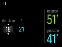 3.14. Dykkeplanlegger Med dykkeplanleggeren i Suunto EON Core kan du raskt planlegge ditt neste dykk.