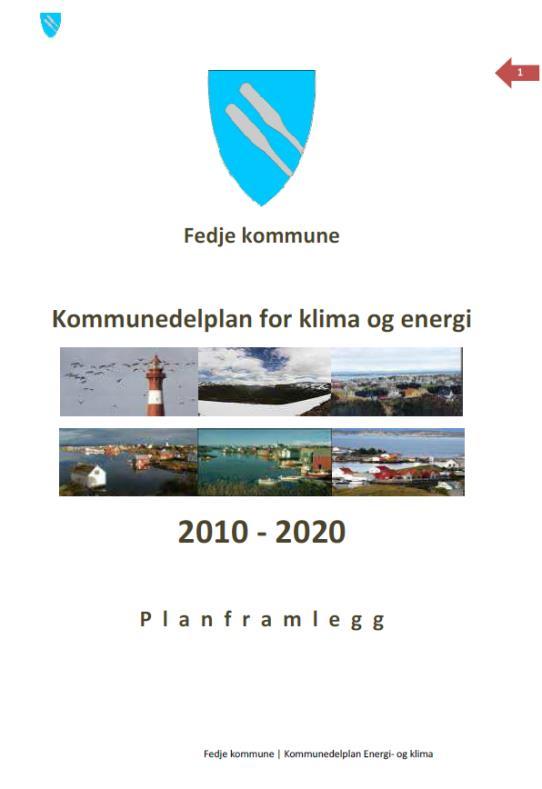 2.3 Energi- og klimaplan Kvar kommune må utarbeide ein energi- og klimaplan. Kommunen kan som planmyndigheit legge til rette for energiomlegging og energiøkonomisering.