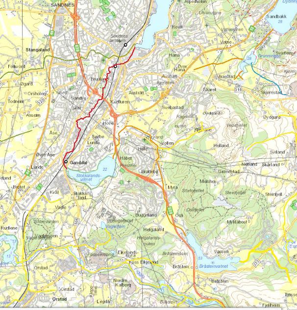 Storånå Storåna ligg i Sandnes kommune. Åna renn ut i Vågen i Sandnes sentrum. Kommunen har renska opp spreidd avløp, har arbeidd med ledningsnettet for å skilje kloakk og overflatevatn.